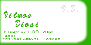 vilmos diosi business card